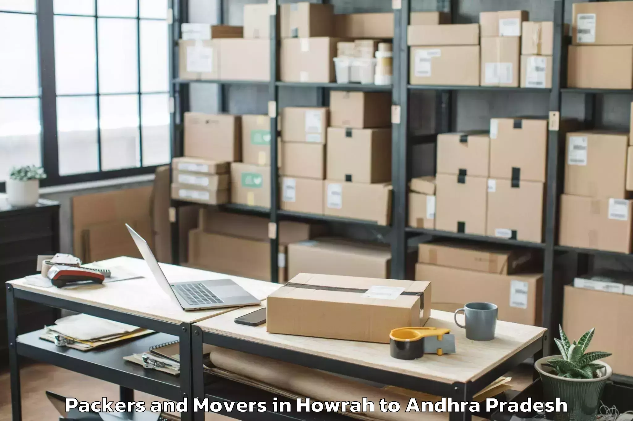 Efficient Howrah to Pedda Nakkalapalem Packers And Movers